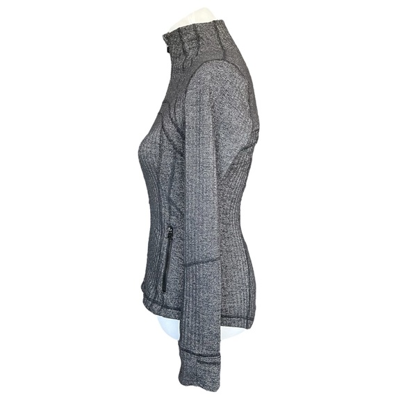 Lululemon Define Jacket Heathered Herringbone Black Women’s 6 - Picture 6 of 13